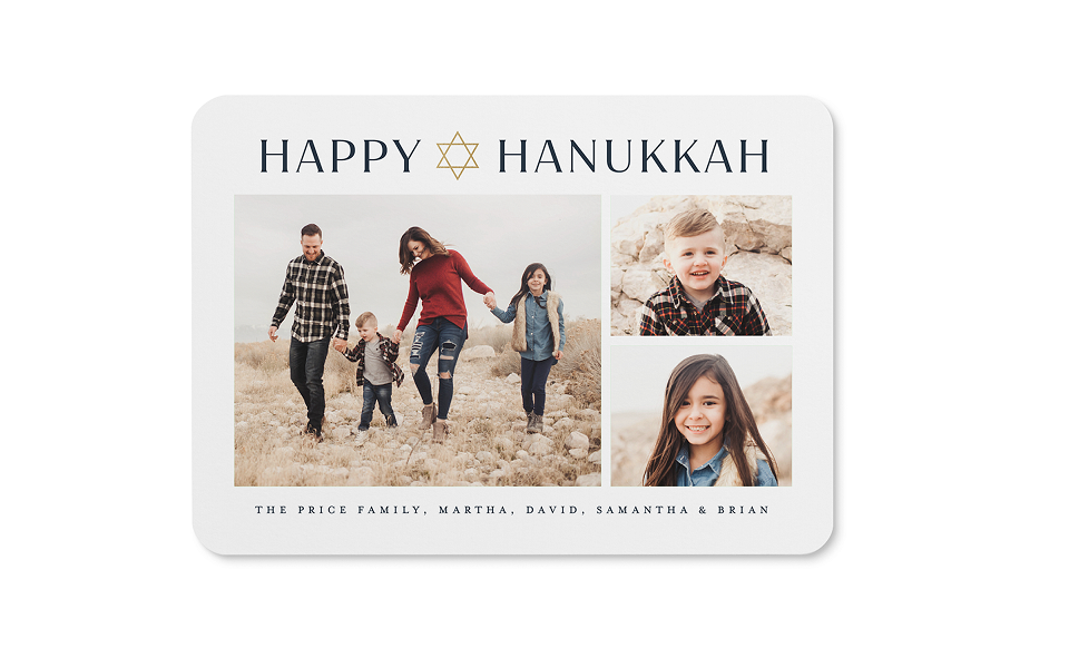 Accent Star Hanukkah Card