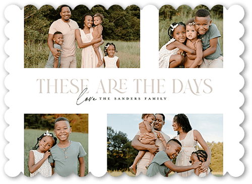 Exceptional Days 5x7 White  Holiday Card