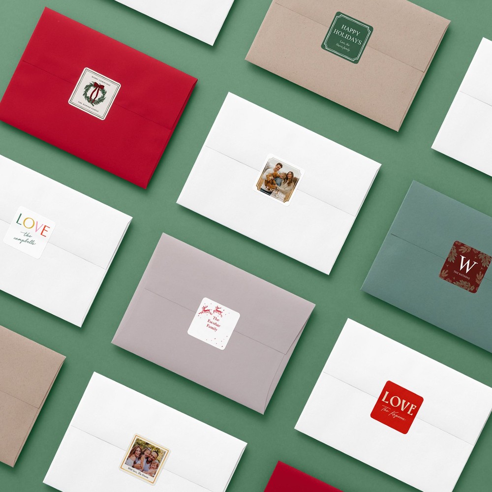 Flourished Script Envelope Seals