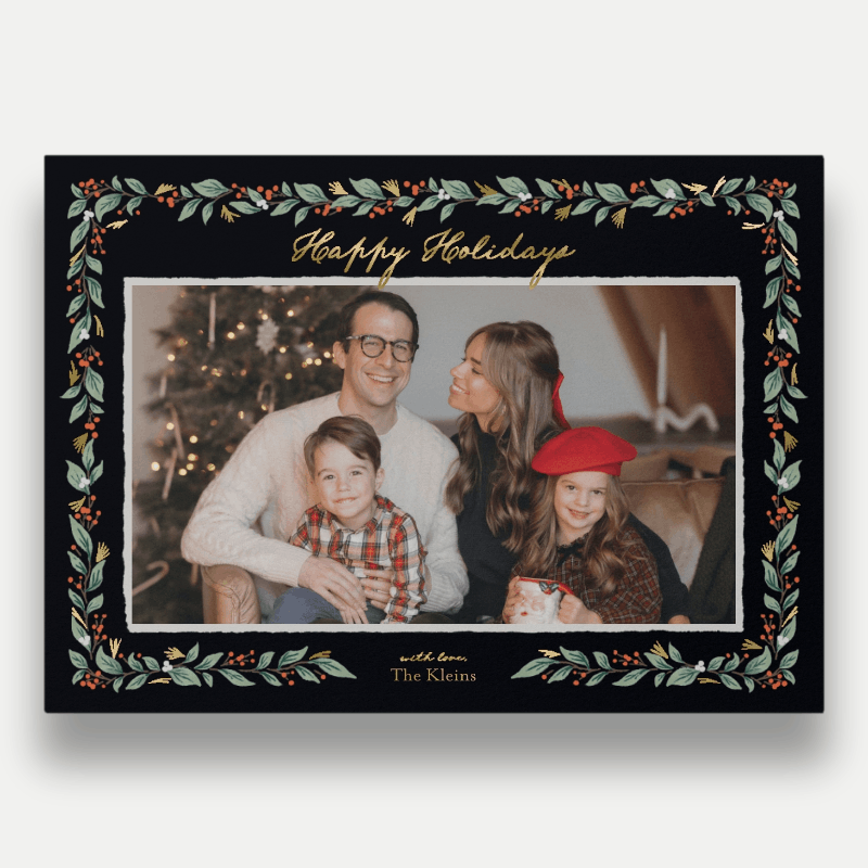 Botanical Frame Holiday Card