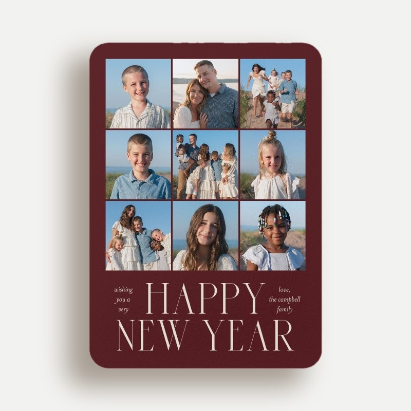 Grand Serif New Year's Card