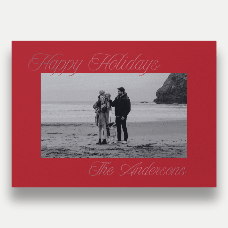 Elegant Signature Holiday Card