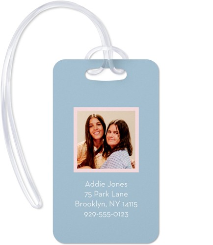 Don't Lose Me 2x4 Blue  Luggage Tag