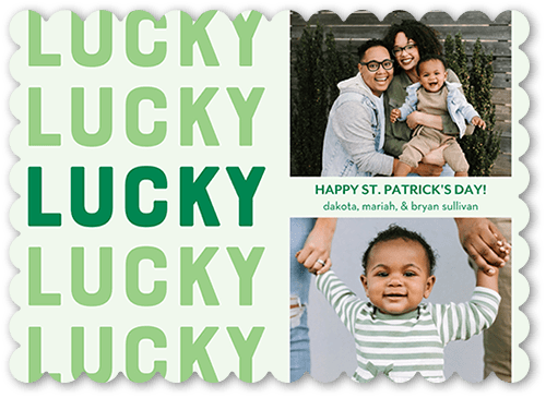 Repeat Sentiment 5x7 Green  St. Patrick's Day Card