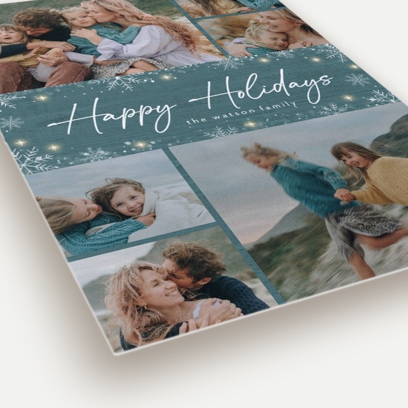 Snowflurry Script Holiday Card
