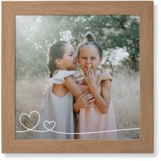 Double Heart Line Art