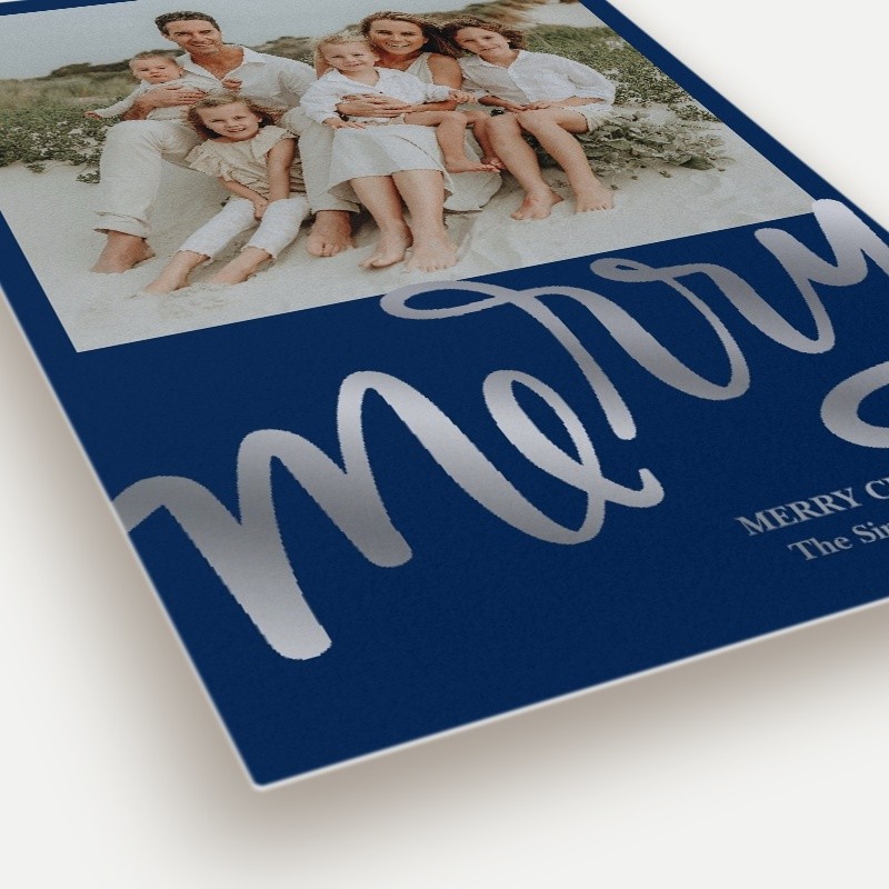 Brushed Joyful Holiday Card
