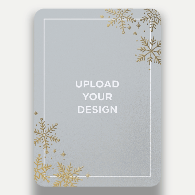 Upload Your Own Snowflake Holiday Card