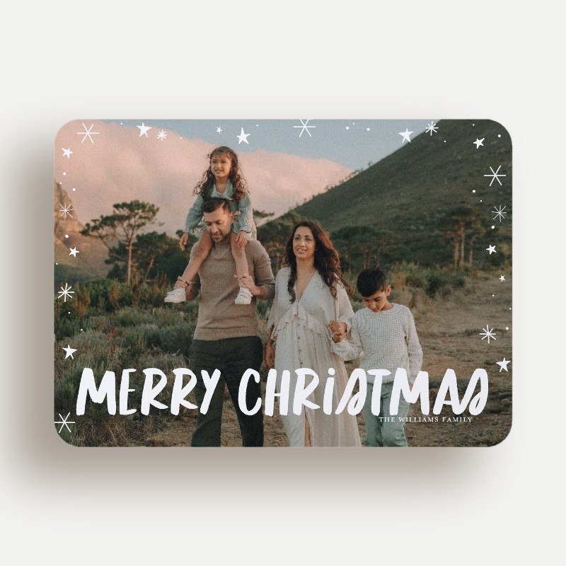 Handwritten Stars Holiday Card
