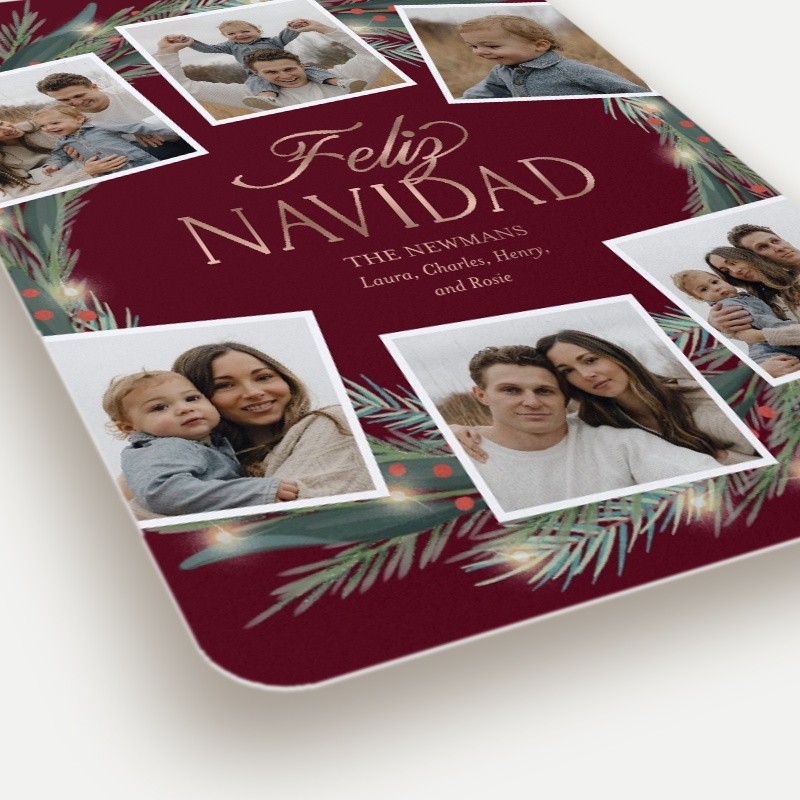 Encircled Wreath Holiday Card