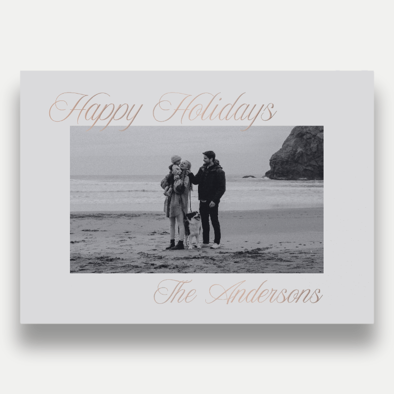 Elegant Signature Holiday Card