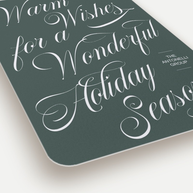 Elegant Calligraphy Holiday Card