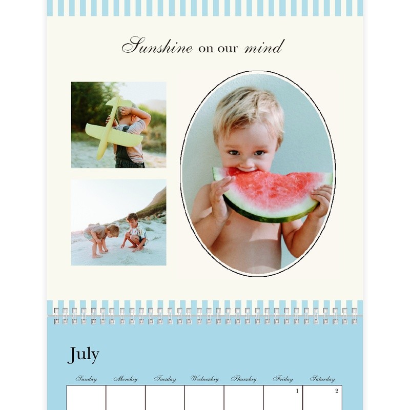 Classic Year in Review Calendar
