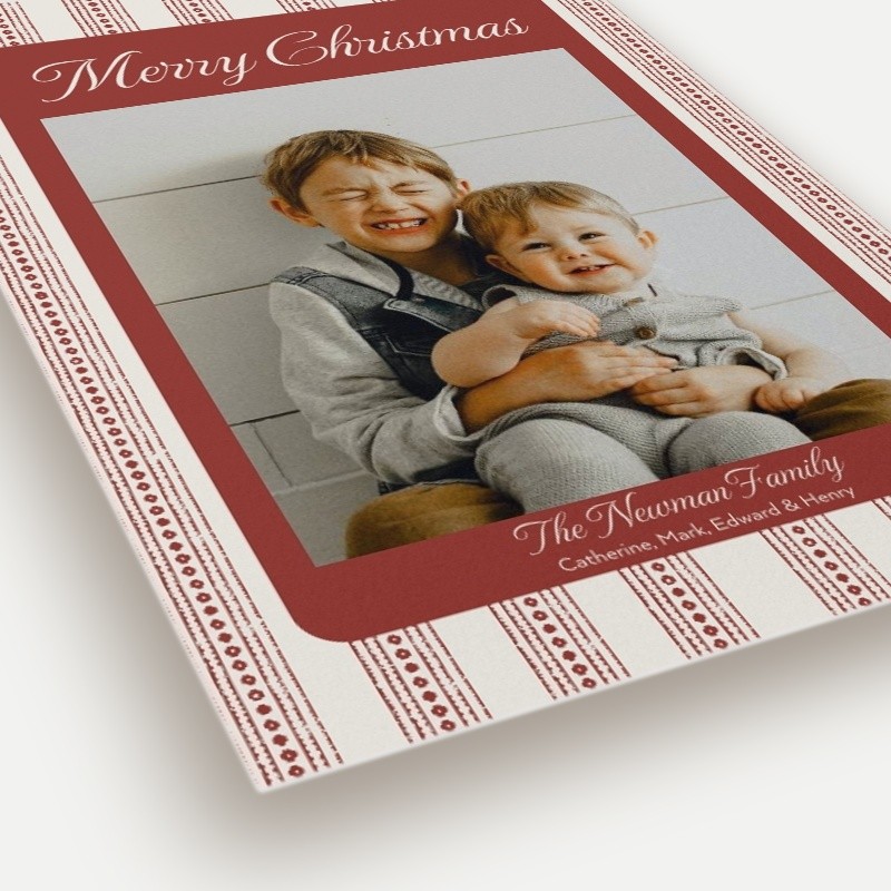 Stripe Dots Holiday Card