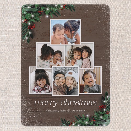 Brown Photo Christmas Card