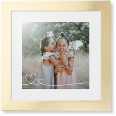 Double Heart Line Art