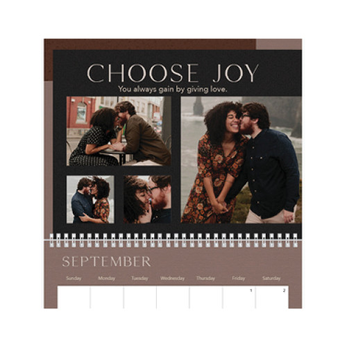 Modern Dark Neutrals Calendar