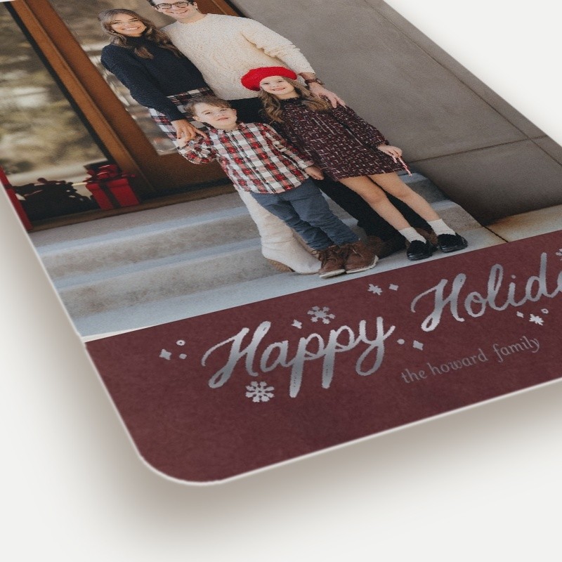Snowflake Script Holiday Card