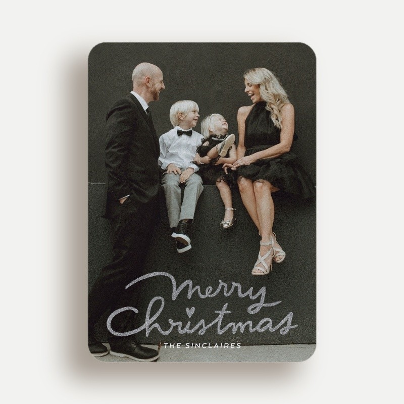 Merry Script Holiday Card