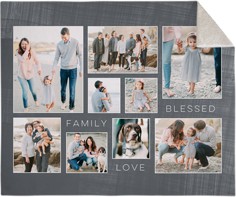 Family Love Blessed Collage