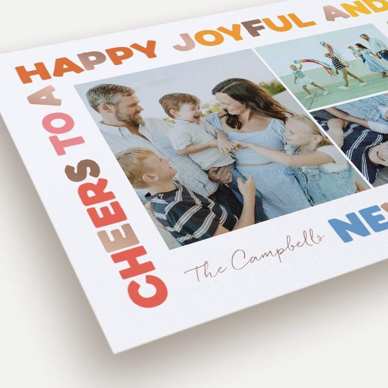 Rainbow Frame New Year's Card