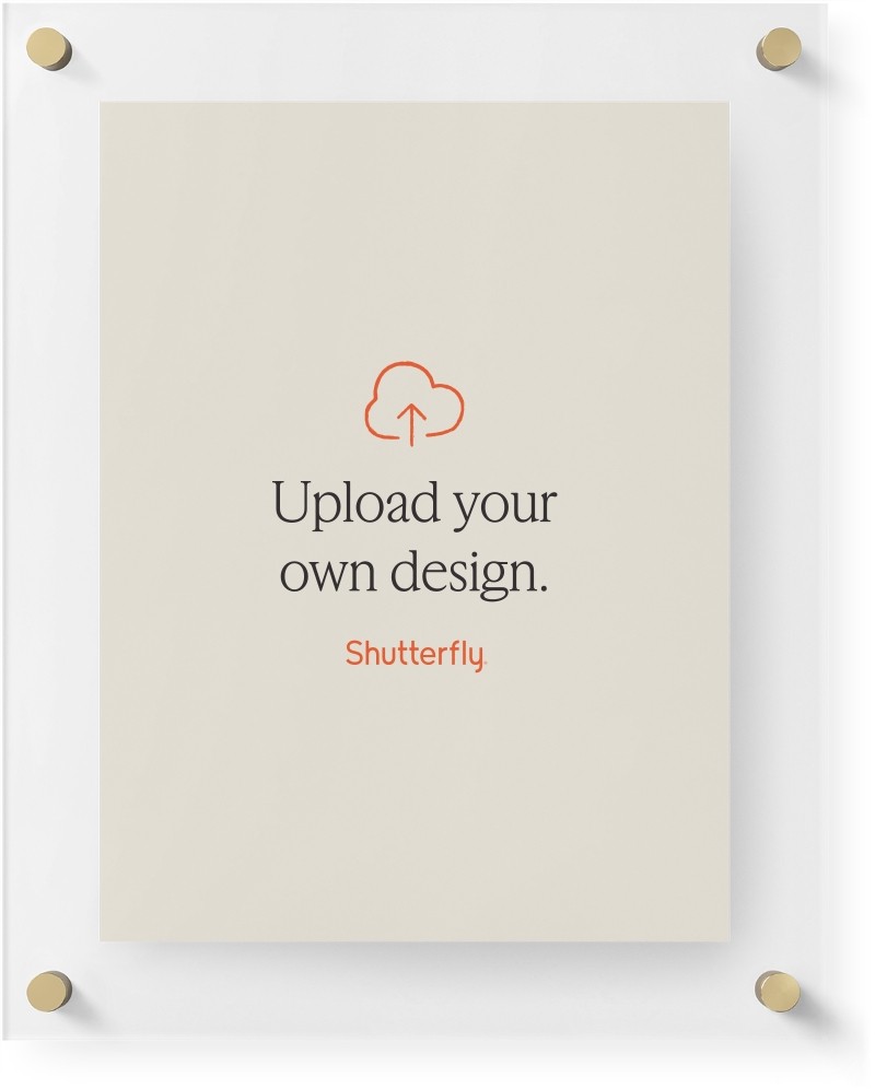 Upload Your Own Design 16x20 White  Floating Frame Acrylic Print