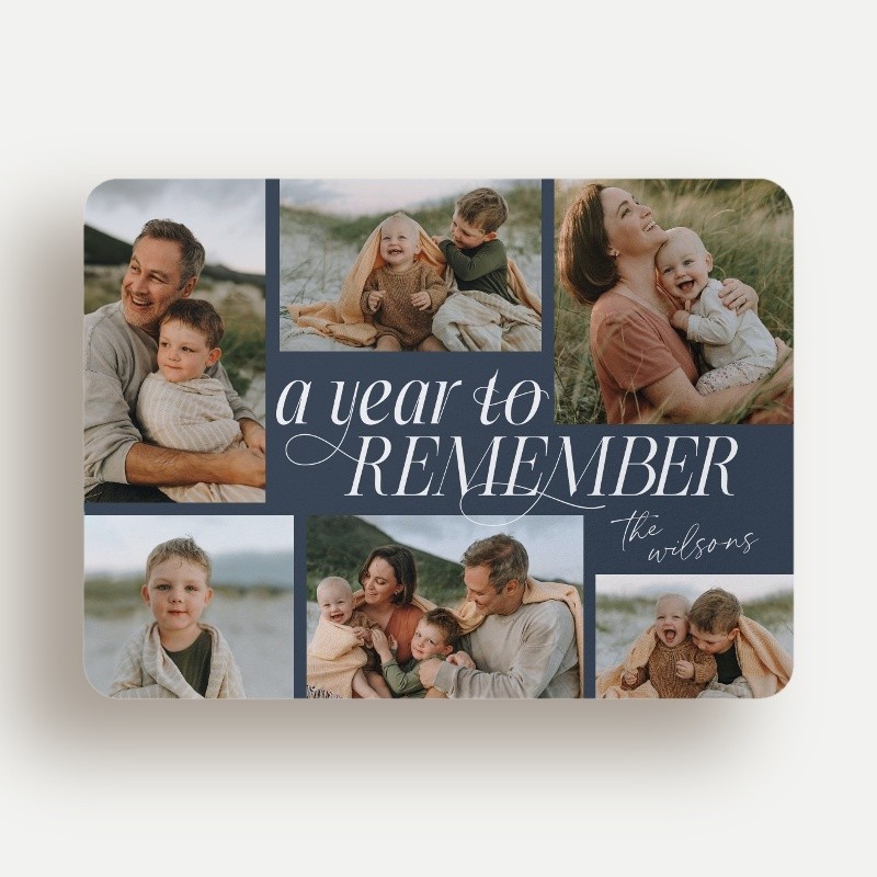 Looking Back New Year's Card