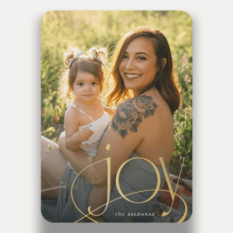Beaming Joy Holiday Card