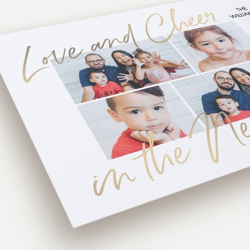 Cheerful New Year New Year's Card