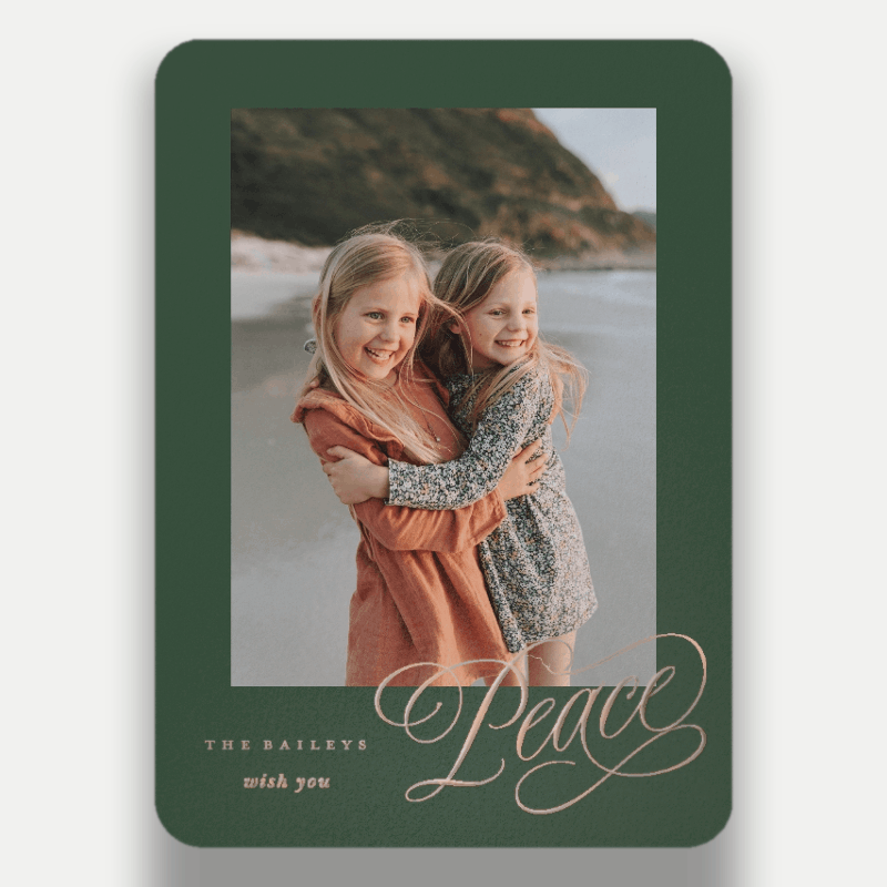 Joy Script Holiday Card
