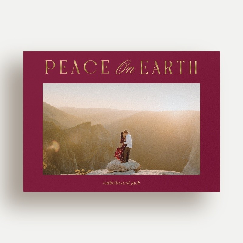 Luminous Peace Religious Christmas Card