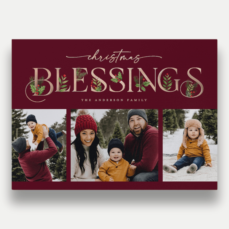 Classic Statement Holiday Card