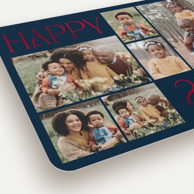 Golden Yearframe New Year's Card
