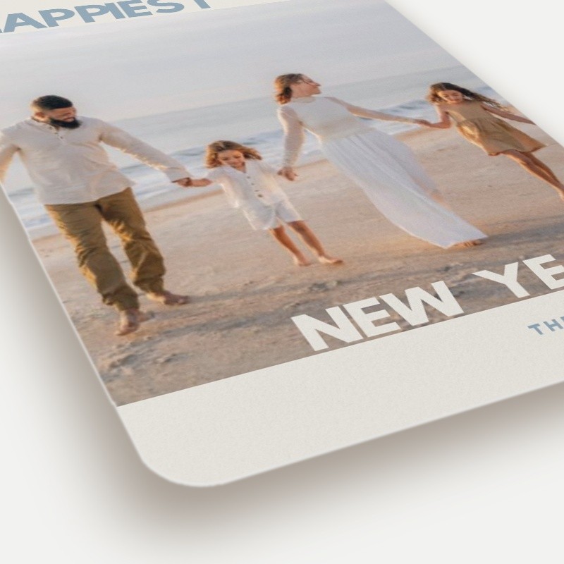 Bold Block New Year's Card