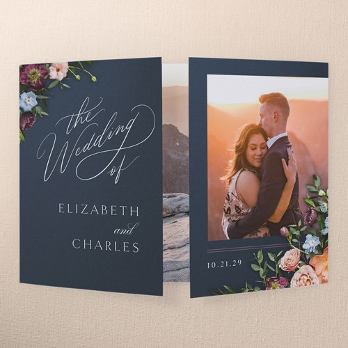 Rustic Blue Wedding Invitations