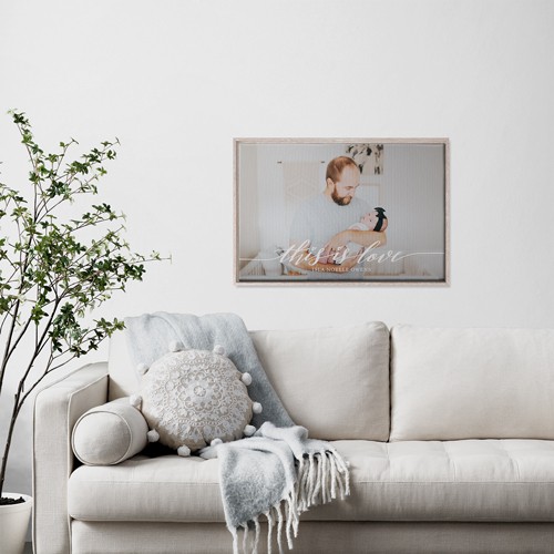 Love Is 20x30 White  Canvas Print