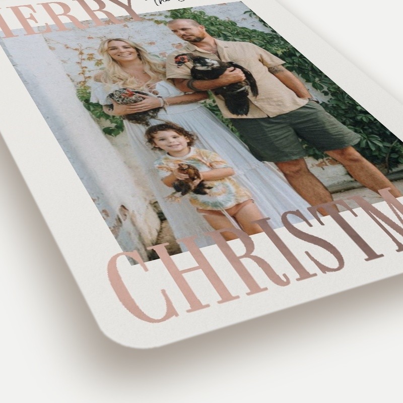 Bold Serif Holiday Card