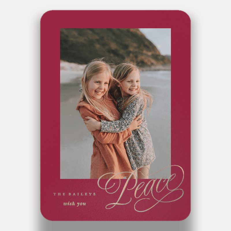 Joy Script Holiday Card