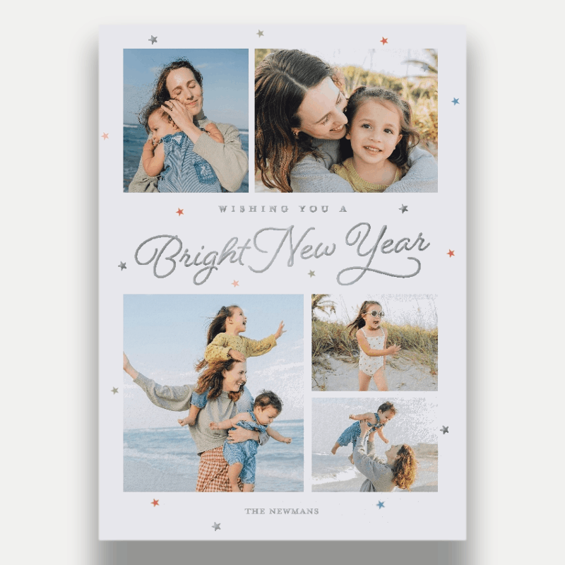 Dainty Stars New Year's Card