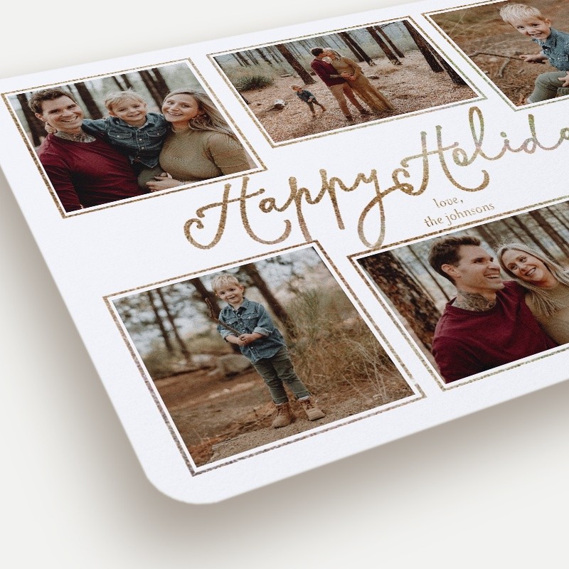Framed Six Holiday Card