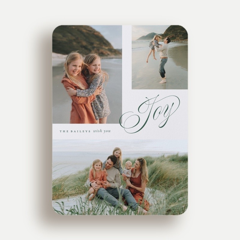 Joy Script Holiday Card