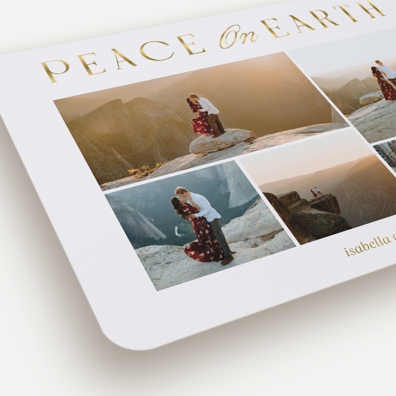 Luminous Peace Religious Christmas Card