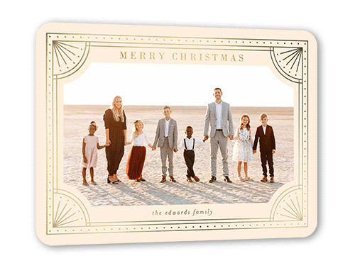 Lovely Decor 5x7 Beige  Holiday Card
