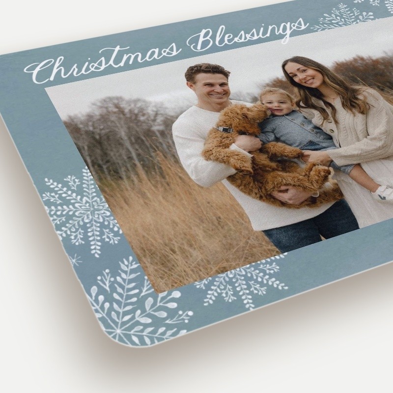 Scattered Snowflakes Holiday Card