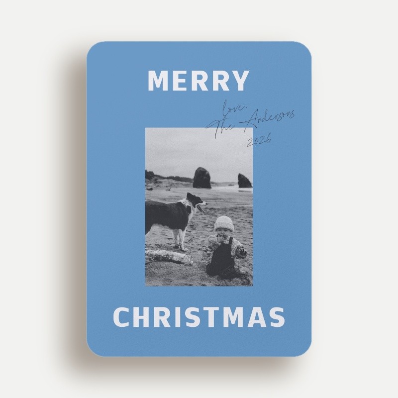 Bold Signature Holiday Card