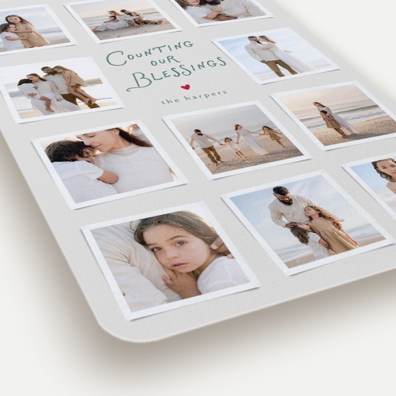 Snapshot Blessings Religious Christmas Card