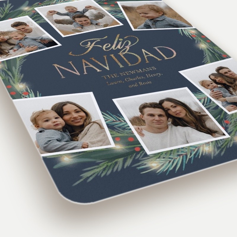 Encircled Wreath Holiday Card