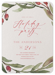 Berry Wreath Invite
