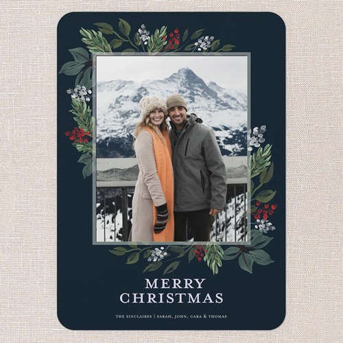 Silver And Blue Christmas Cards