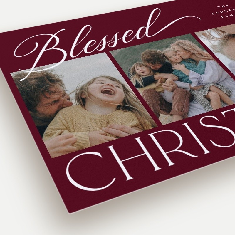 Script Serif Mix Holiday Card